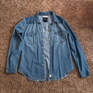 Jean button down shirt